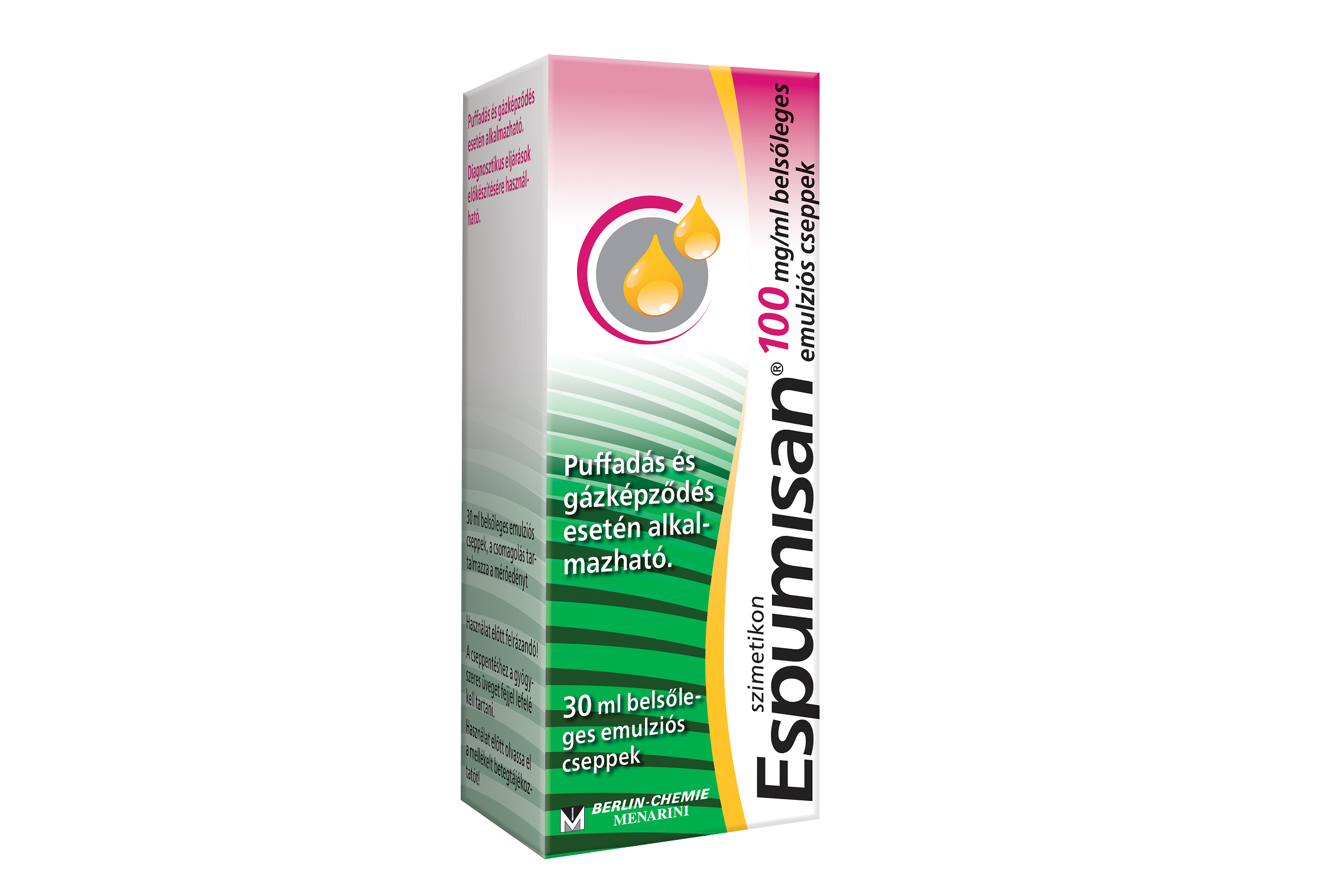 OTC_Espumisan_Emulzio_100mg_Puffadas_Packshot_202403_GJ_szeles